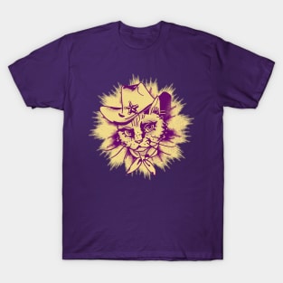 Cat Cowboy Sheriff T-Shirt